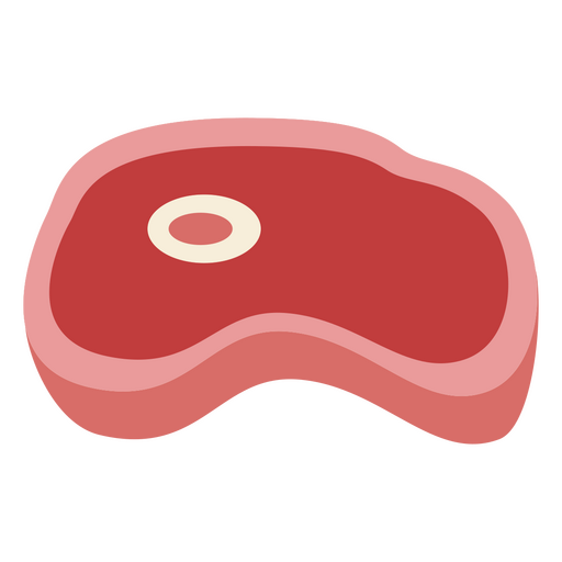 Raw steak flat PNG Design