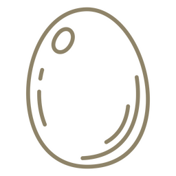 Food stroke egg PNG Design