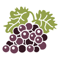Frutas de uvas cortadas Desenho PNG