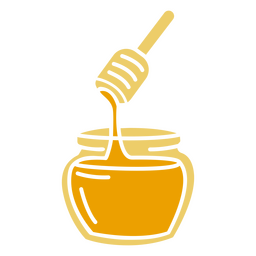 Pote de mel cortado Desenho PNG Transparent PNG