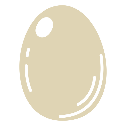 Ovo branco cortado Desenho PNG