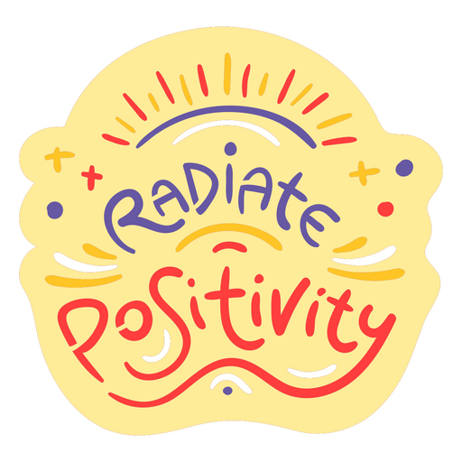 Citação amarela de positividade Desenho PNG