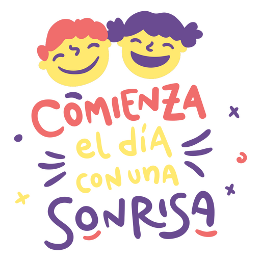 Spanisches Zitat von Sonrisa PNG-Design