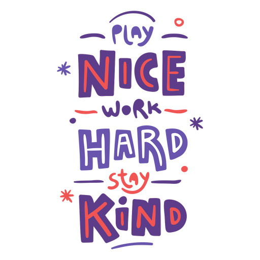 Stay kind quote lettering PNG Design