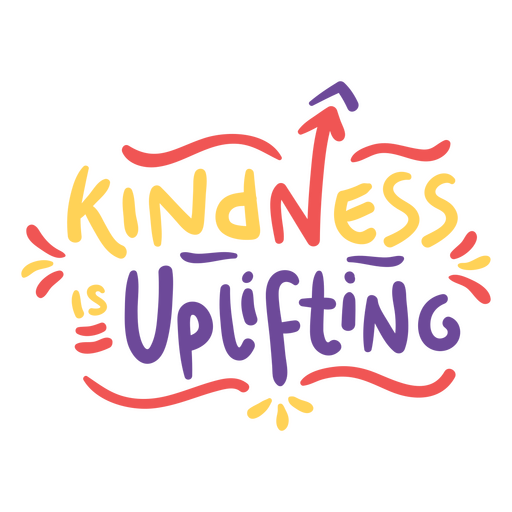 Kindness motivational quote badge PNG Design