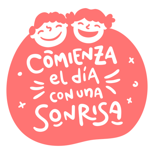 Insignia de cita motivacional de sonrisa Diseño PNG