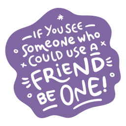Friendship kindness badge