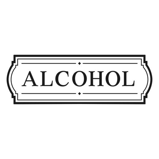 Rótulo de cotação de álcool Desenho PNG