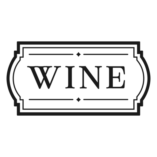 Rótulo de cotação de vinho