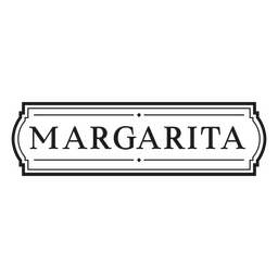 Rótulo de citação de bebida Margarita