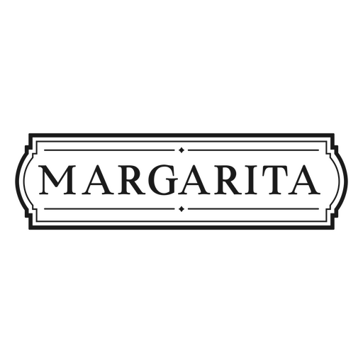 Etiqueta de cotización de bebida Margarita