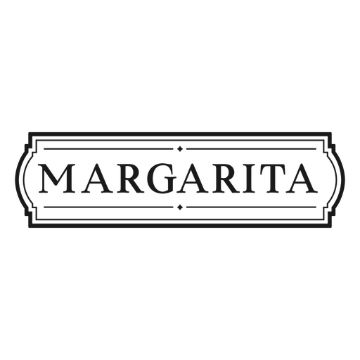 Etiqueta de cotización de bebida Margarita Diseño PNG