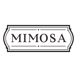 Etiqueta de cita de bebida mimosa