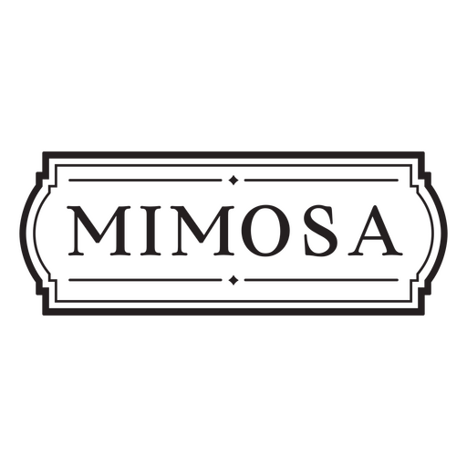 Mimosa drink quote label PNG Design