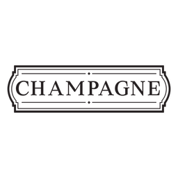 Champagne Drink Quote Label PNG & SVG Design For T-Shirts