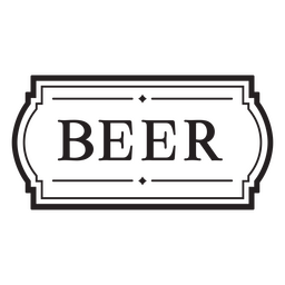 Beer alcoholic drink label PNG Design Transparent PNG