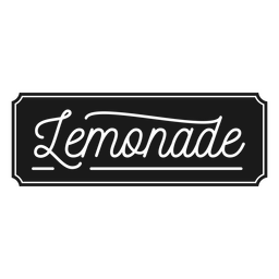 Lemonade lettering label cut out PNG Design