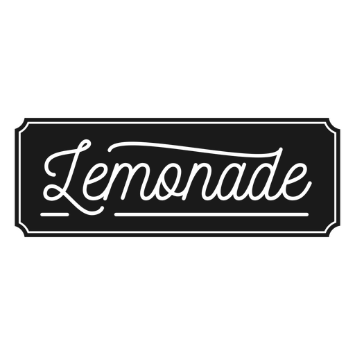 Lemonade lettering label cut out PNG Design