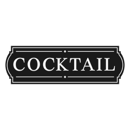 Cocktail Classic Badge PNG & SVG Design For T-Shirts