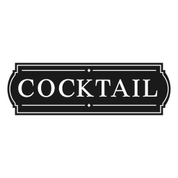 Distintivo clássico de coquetel Desenho PNG