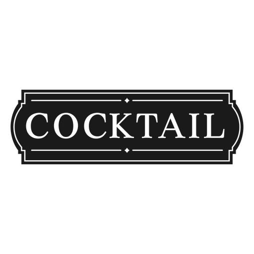 Cocktail-Klassiker-Abzeichen PNG-Design