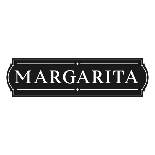 Distintivo clássico de bebida Margarita