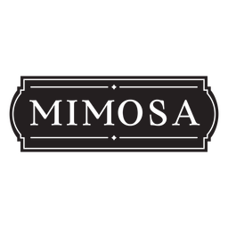 Distintivo clássico de bebida Mimosa