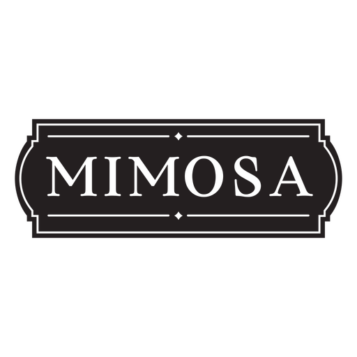 Distintivo clássico de bebida Mimosa Desenho PNG