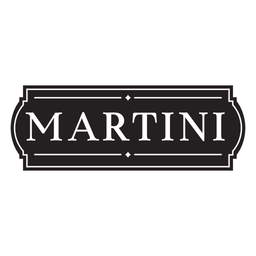 Emblema clássico da bebida de Martini Desenho PNG