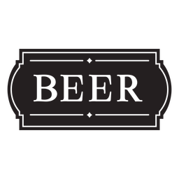 Distintivo clássico de bebida alcoólica de cerveja Desenho PNG
