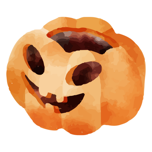 Carved pumpkin for halloween PNG Design