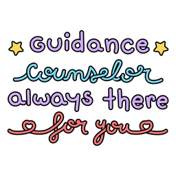 Guidance doodle quote counselor PNG Design Transparent PNG
