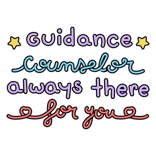 Guidance doodle quote counselor PNG Design