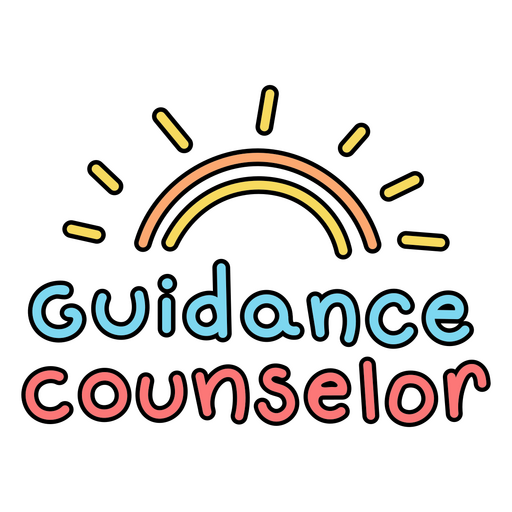 Guidance counselor doodle quote PNG Design