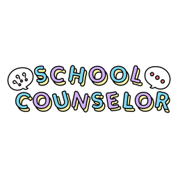 School counselor doodle quote PNG Design Transparent PNG