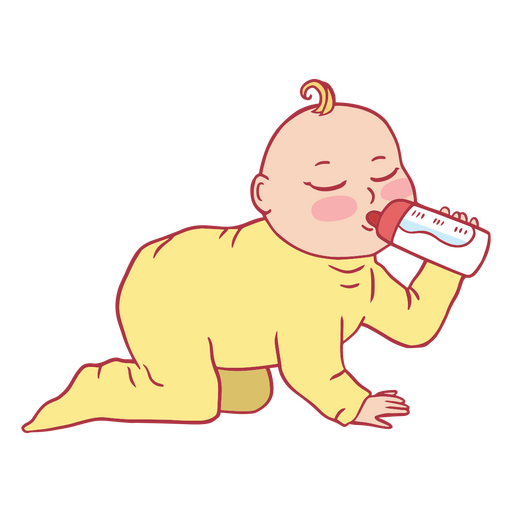 Garrafa de ilustração de bebê Desenho PNG