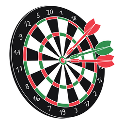 Dartscheibe Partyspiel PNG-Design