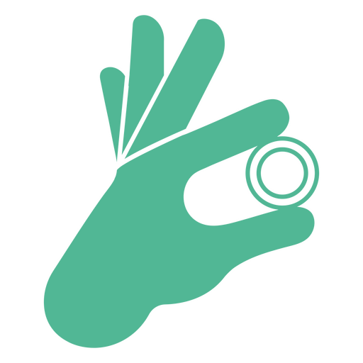 Hand, die Münzgeld hält PNG-Design