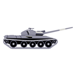 Army tank side-view PNG Design Transparent PNG