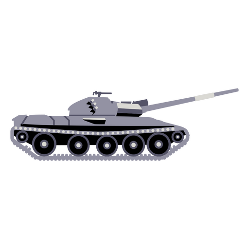 Army tank side-view PNG Design
