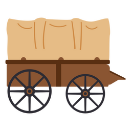 Transporte de vagão de cowboy ocidental