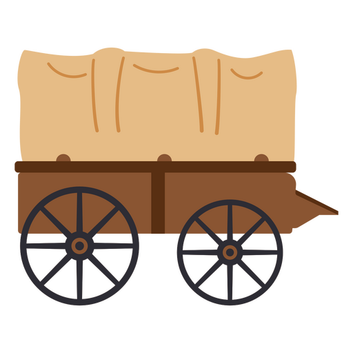 Transporte de vag?o de cowboy ocidental Desenho PNG