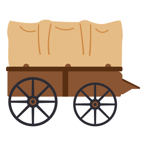 Western cowboy wagon transport PNG Design