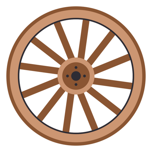 Old cart wheel flat