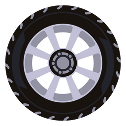 Modern car wheel flat PNG Design Transparent PNG