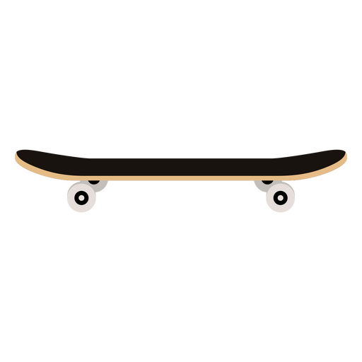 Visão lateral do skate Desenho PNG