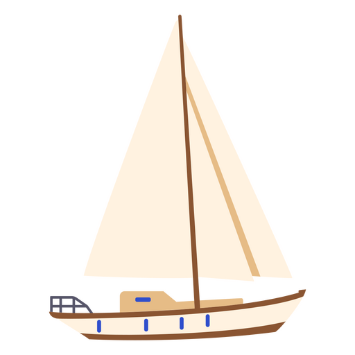 Transporte mar?timo de veleiro Desenho PNG