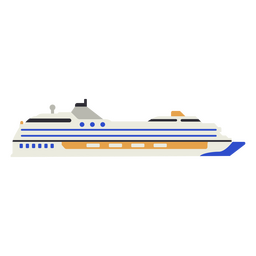 Plano de transporte marítimo de navio de cruzeiro