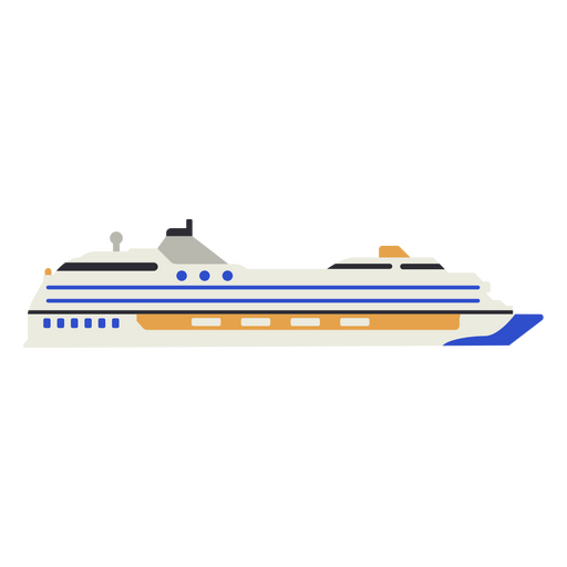 Plano de transporte marítimo de navio de cruzeiro Desenho PNG