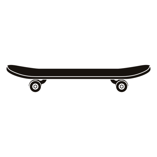 Vista lateral do skate cortada